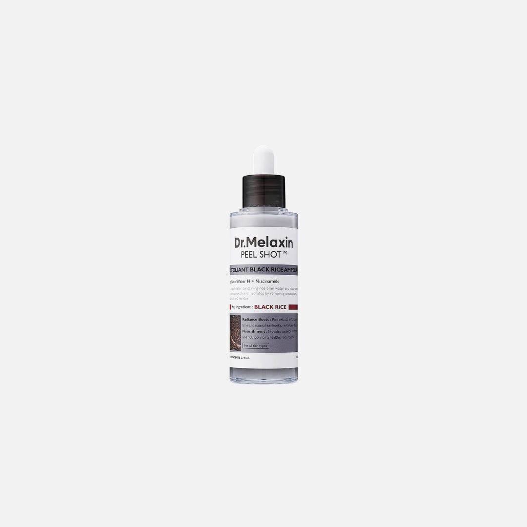 Ampoule Exfoliante “Peel Shot Black Rice” 80 ml - DR. MELAXIN