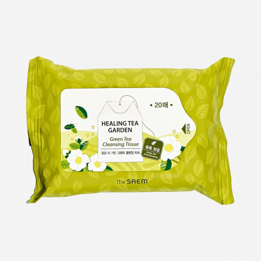 Toallitas Limpiadoras “Healing Tea Garden Green Tea Cleansing Tissue” - THE SAEM