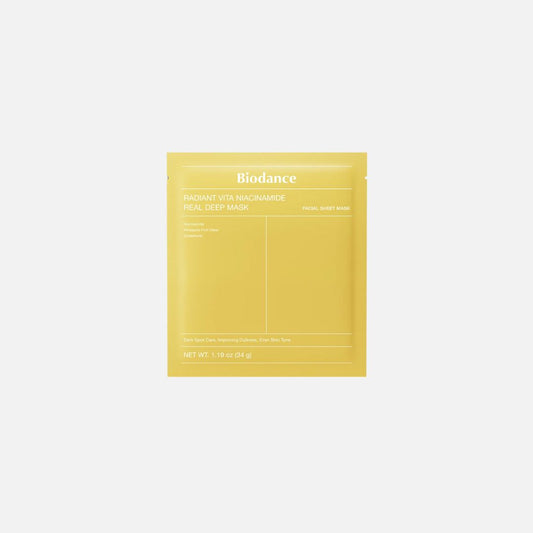 Mascarilla “Radiant Vita Niacinamide Real Deep” - BIODANCE