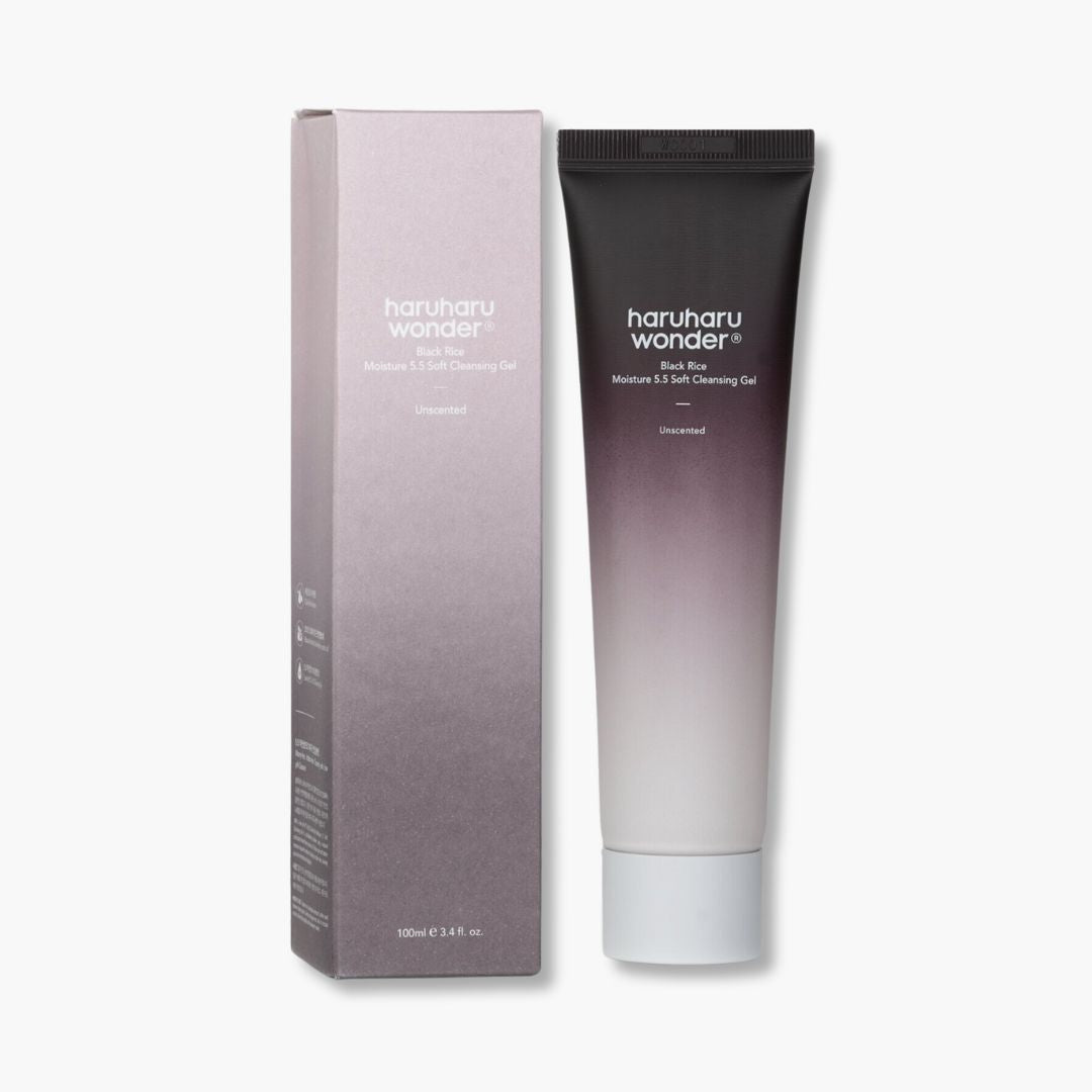 Limpiador en Gel “Black Rice Moisture 5.5 Soft Cleansing Gel” - HARUHARU WONDER
