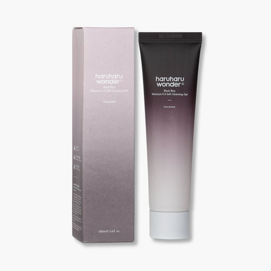 Limpiador en Gel “Black Rice Moisture 5.5 Soft Cleansing Gel” - HARUHARU WONDER