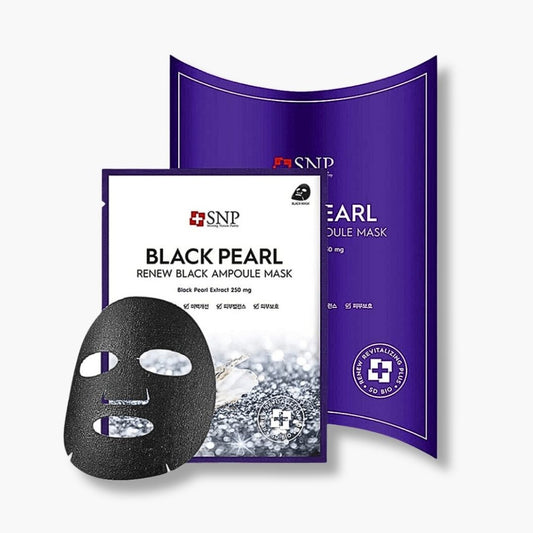 Mascarilla “Black Pearl Renew Black Ampoule Mask” - SNP