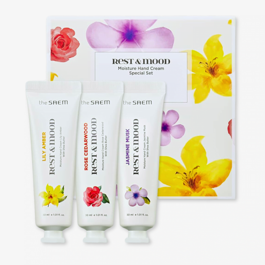 Set de Cremas de Manos “Rest & Mood Moisture Hand Cream Special Set” - THE SAEM