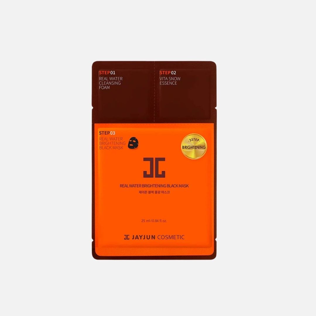 Mascarilla “Real Water Brightening Black Mask” 3 pasos - JAYJUN